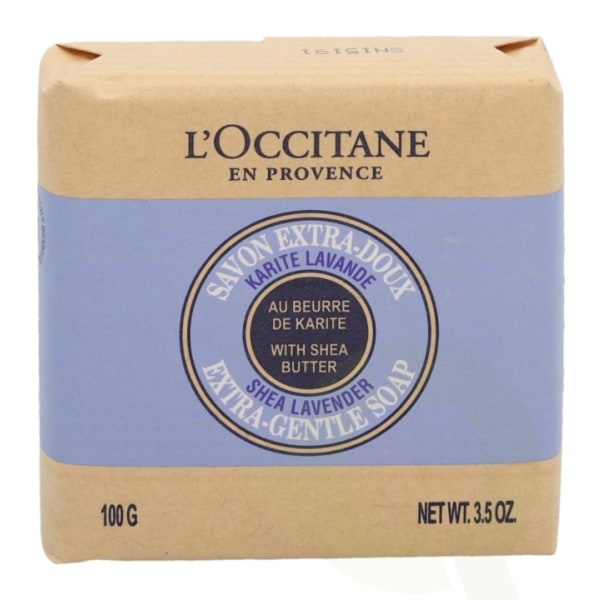 L'Occitane ekstra skånsom sæbe med sheasmør 100 gr lavendel