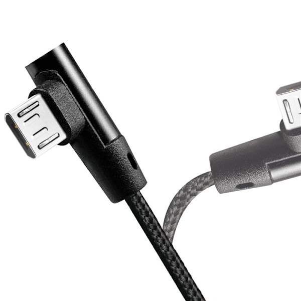 LogiLink Vinklad MicroUSB-kabel USB 2.0 15W 1m