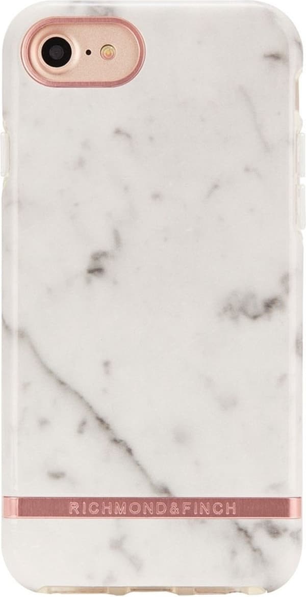 Richmond & Finch iPhone 7/8/SE2 Case, White Marble Vit