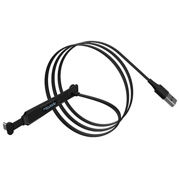 Mcdodo Gaming USB-C-kaapeli, 2m, 2A, imukuppikiinnitys, musta