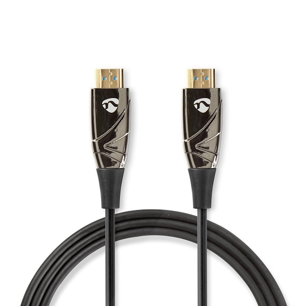Nedis Aktiivinen Optinen High Speed HDMI-kaapeli, jossa Ethernet | HDMI™ liitin | HDMI™ liitin | 4K@60Hz | 18 Gbps | 50.0 m | Pyöreä | PVC | Musta | P