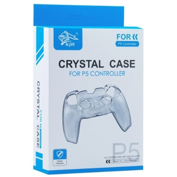 Silikongrepp Crystal case till PS5 kontroll, genomskinlig