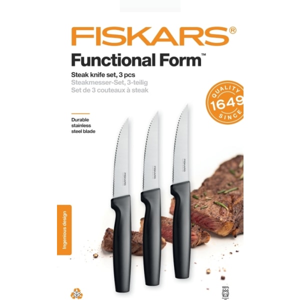 Fiskars Functional Form - bøfknivsæt, 3 dele