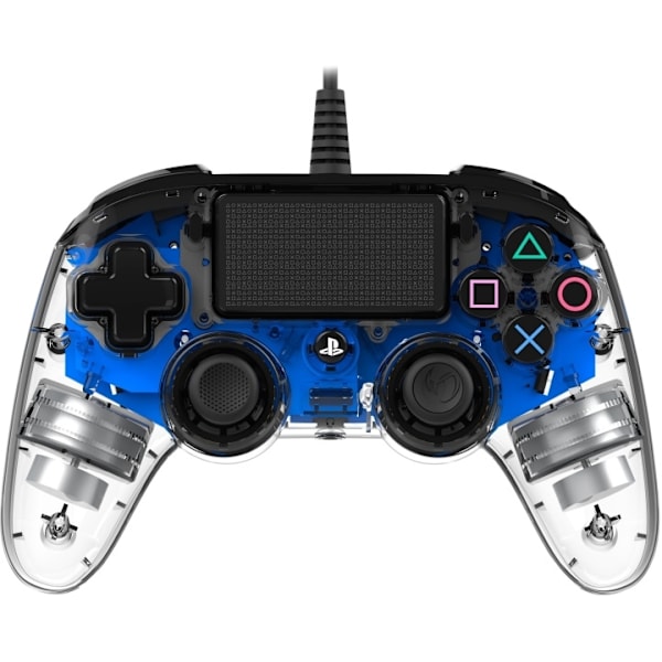 Nacon Wired Compact Controller Upplyst spelkontroll, blå LED, PS4