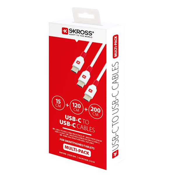 SKROSS USB-C to USB-C Cables Multipack