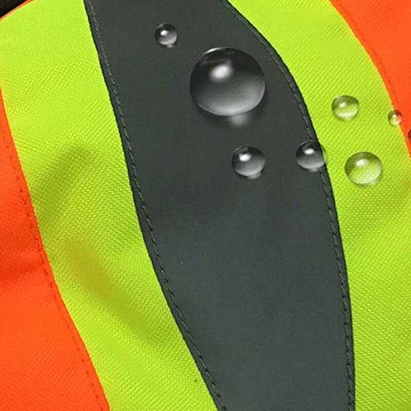 Skidhandskar i varselfärger med reflex, Orange, Strl L