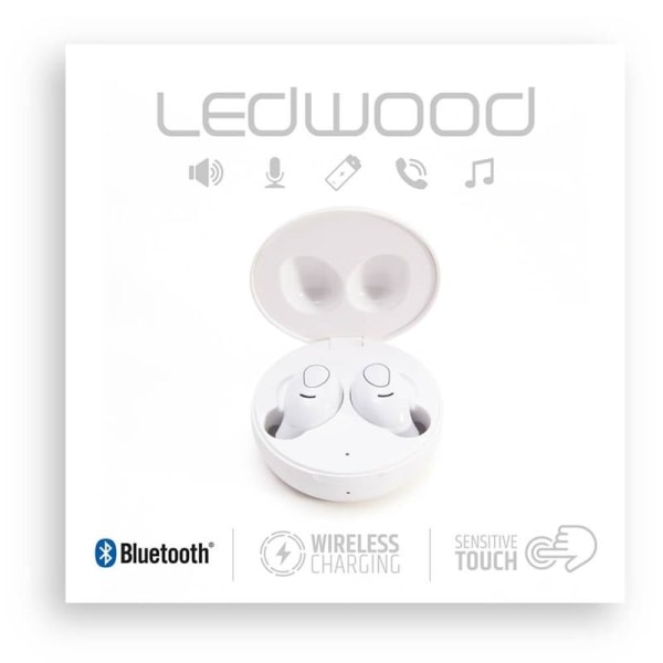 Ledwood Hörlur I9 Tws True Wireless In-Ear Vit Mic Vit