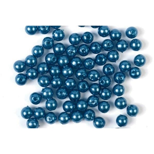 Plastpärlor 4mm 500g, Blå