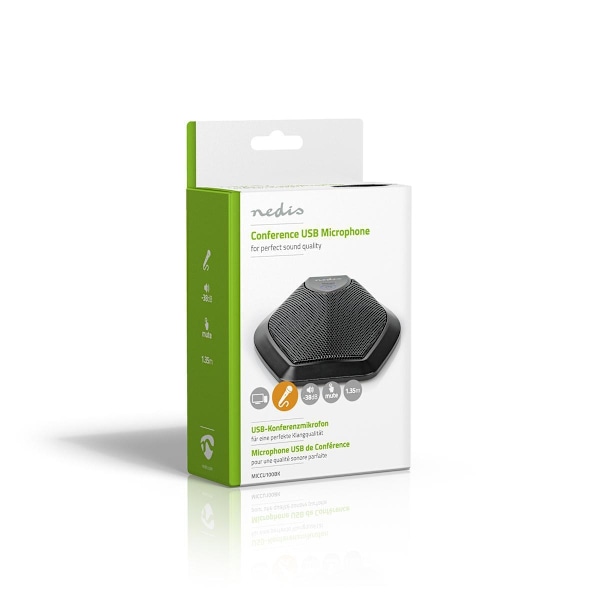 Nedis Mikrofon | Används för: Dator / Skrivbord | Trådbundet | 1x USB