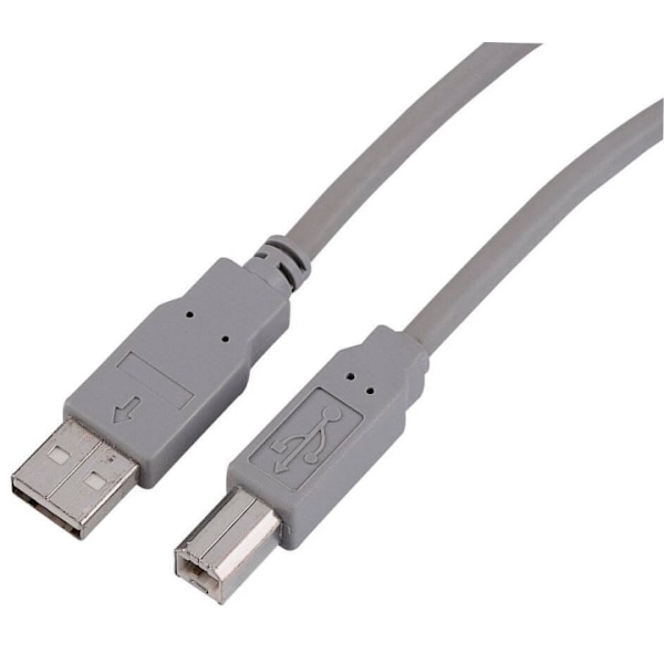 HAMA USB 2.0 -kaapeli A-B 5,0 m harmaa Bulk 10 kpl ST