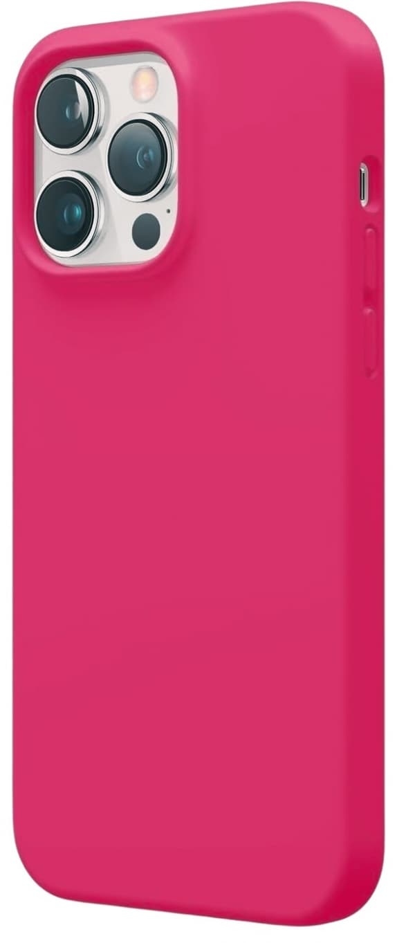Silikonikotelo iPhone 15:lle, Pinkki Rosa