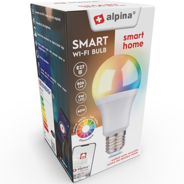 Alpina WiFi Smart E27 LED RGBW 9W