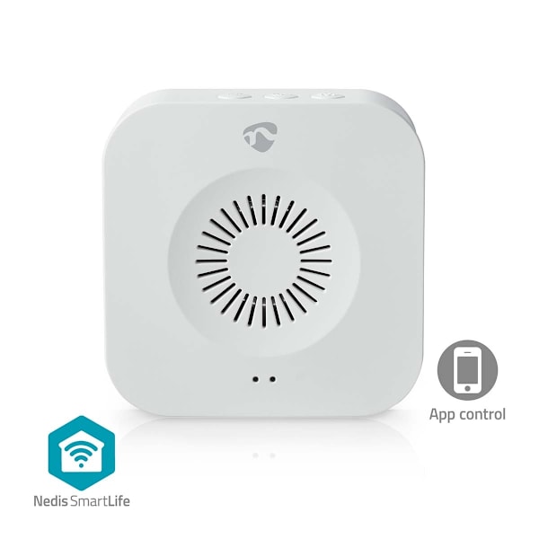 Nedis SmartLife Ringklocka | 433 MHz | Tillbehör till: WIFICDP10GY / WIFICDP30WT / WIFICDP40CWT | Batteridriven / USB ström | 4 Ljud | 4.5 V DC / 5 V