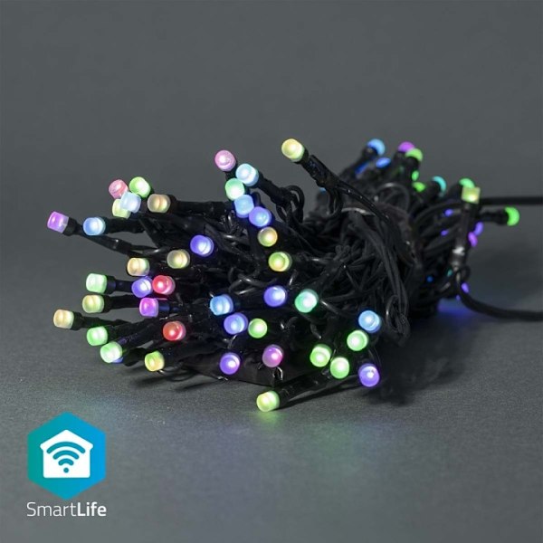 Nedis SmartLife jluelys | Snor | Wi-Fi | RGB | 42 LED's | 5.00 m | Androidâ„¢ / IOS Sort