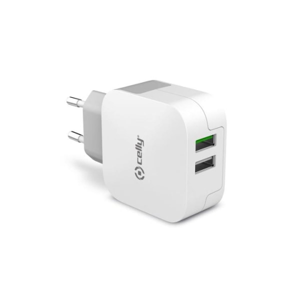 Celly USB-laddare 2xUSB 3,4A (17W)