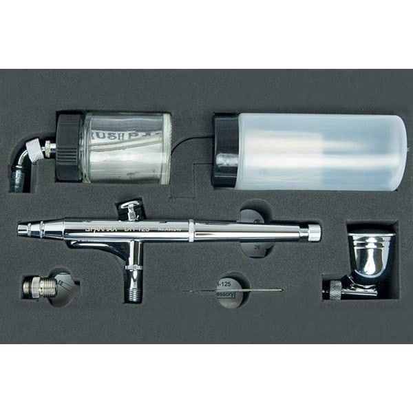 Airbrush DH-125, 0,5mm Gravity-feed 7, 22 & 80cc