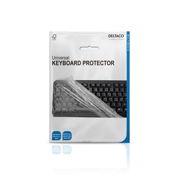 DELTACO støv og spildbeskyttelse til alle typer af tastaturer