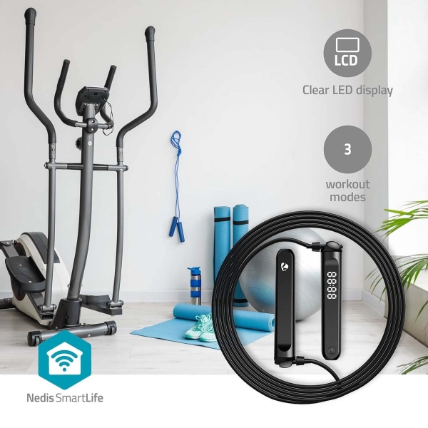 Nedis SmartLife Udendørssport | Sjippetov | Bluetooth | Dobbeltsal