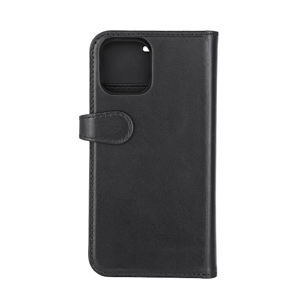 Buffalo 2in1 Leather 3 card MagSeries iPhone 13/14/15 Black Svart