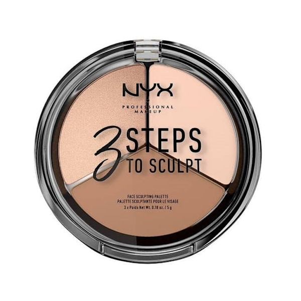 NYX PROF. MAKEUP 3 Steps To Sculpt Face Sculpting Palette - Fair