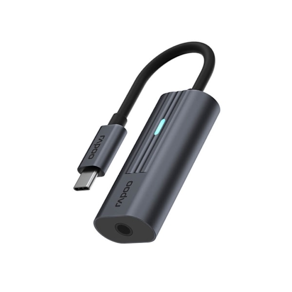 Rapoo Adapter USB-C UCA-1002 USB-C til 3.5mm Audio Sort