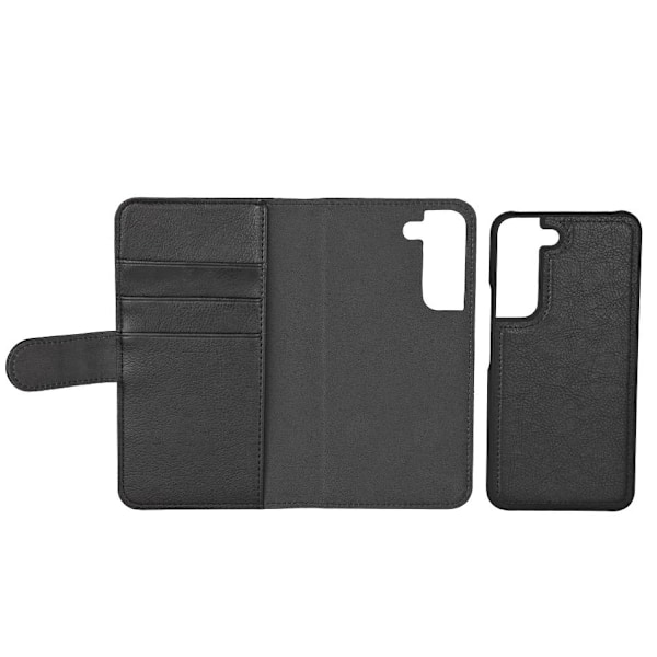 Essentials Samsung Galaxy S22 PU wallet,detach, 3 card, Black Svart