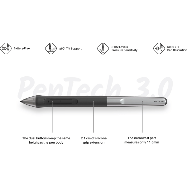 Huion Inspiroy 2 M H951P -piirtopöytä