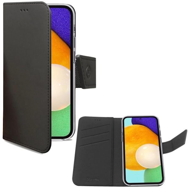 Celly Wallet Case Galaxy A04s / A13 Svart