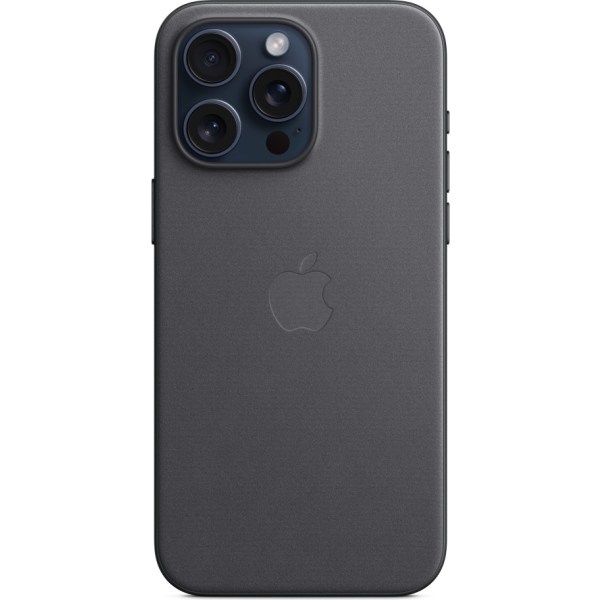 Apple iPhone 15 Pro Max FineWoven kotelo MagSafella, musta Svart