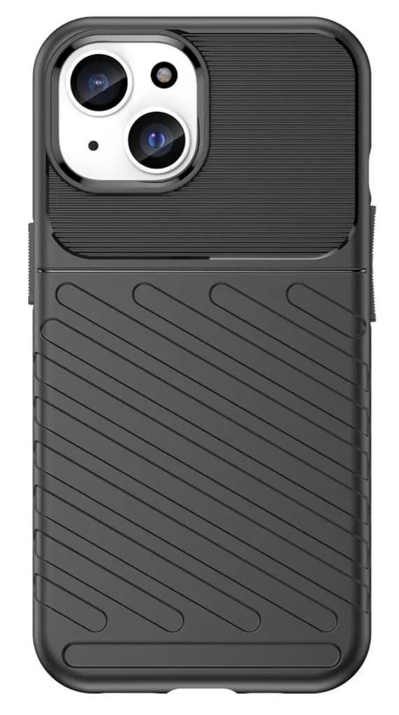 TPU-kotelo iPhone 15 Pro Maxille, musta Svart
