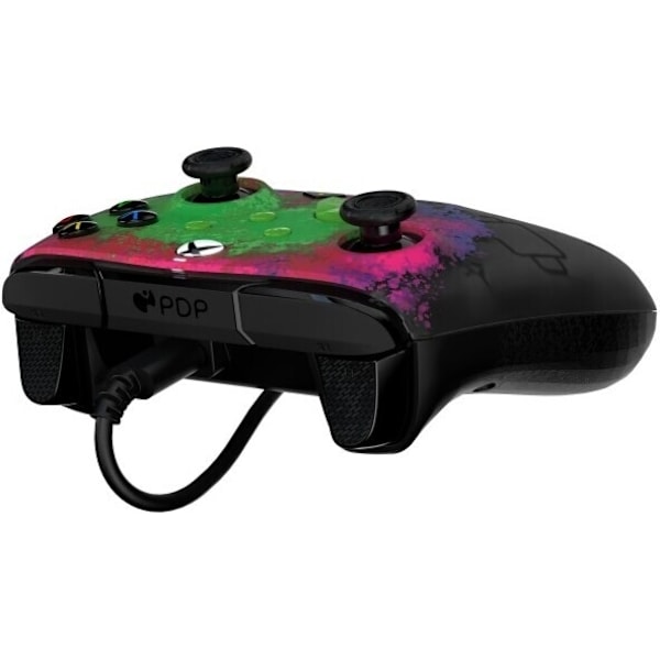 PDP Gaming Rematch Wired Controller - Space Dust (Glow In Dark) - trådbunden spelkontroll, Xbox