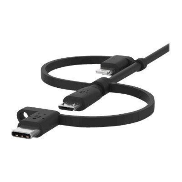 Belkin Boost 3 i 1 kabel, Lightning, Type C, Micro USB