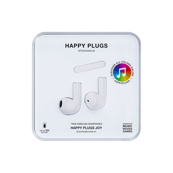 Happy Plugs Hörlur Joy In-Ear TWS Vit Vit