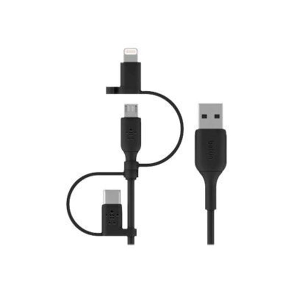 Belkin Boost 3 i 1 kabel, Lightning, Type C, Micro USB