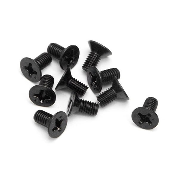 HPI Flat Head Screw M3X6Mm (10Pcs)