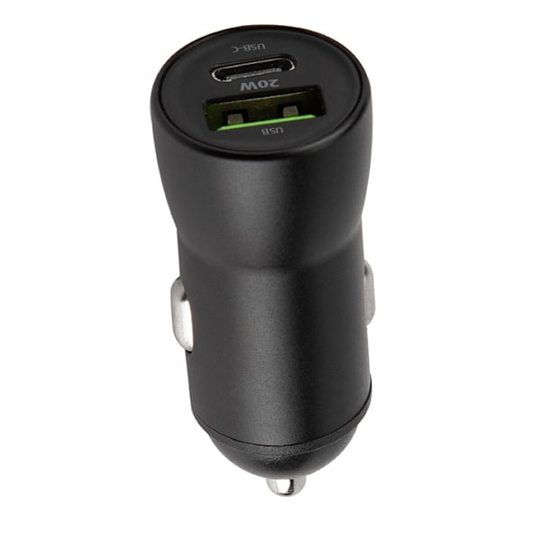Maxlife MXCC-04 PD QC Billaddare 1x USB-C 1x USB 20W, Svart