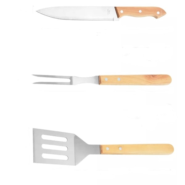 Grillset i trä, 4-delar