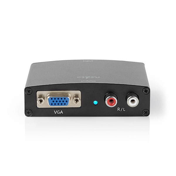 Nedis HDMI ™ Omvandlare | HDMI™ ingång | VGA Female / 2x RCA Hona | Envägs | 1280x768 | 1.65 Gbps | Aluminium | Antracit