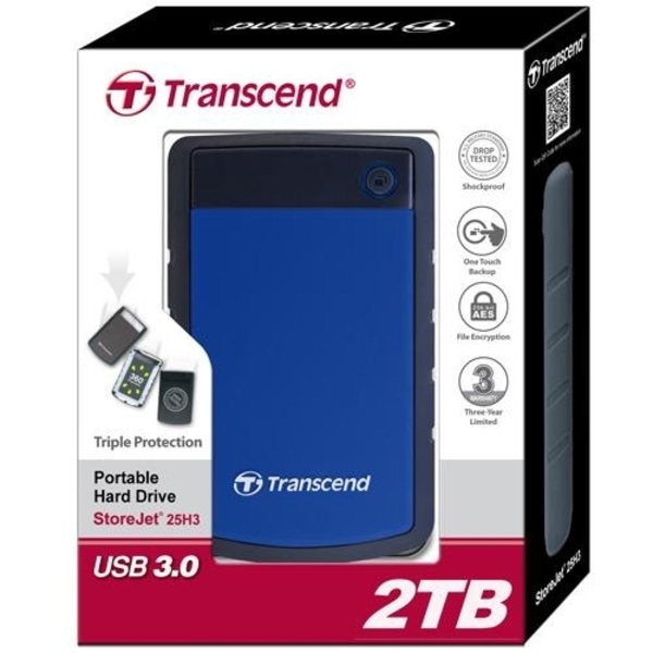 Transcend HDD StoreJet 2.5" 2TB USB3 (TS2TSJ25H3B)
