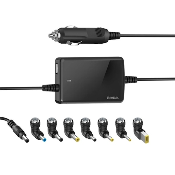 Hama Nätdel Notebook Universal 12-15V 15-19V/70W 8X Adapter Svart