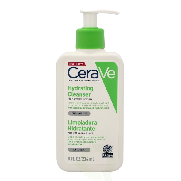 Cerave Hydrating Cleanser w/Pump 236 ml For Normal To Dry Skin