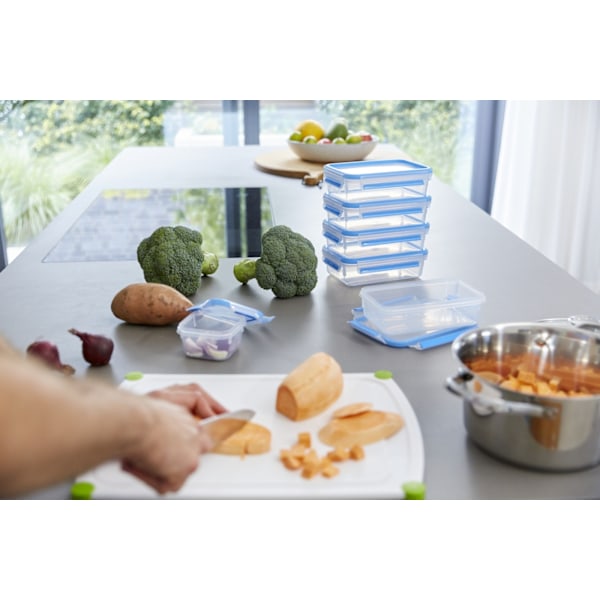 Tefal MasterSeal MealPrep förvaringsbehållare, 5 x 0,8 L