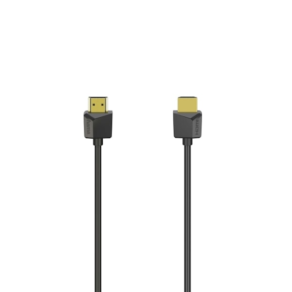 Hama Kabel HDMI Ethernet Flexislim Sort 1,5m