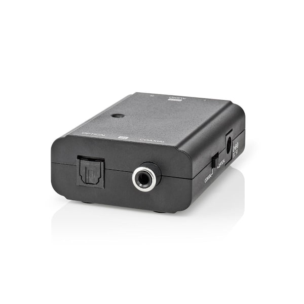 Nedis Digital Audio Omvandlare | Tvåvägs | Anslutningsingång: 1x S/PDIF (RCA) Hona / 1x TosLink Hona | Anslutningsutgång: 2x RCA Hona | ARC | Instrukt