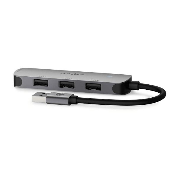 Nedis USB-hub | USB-A Han | 4x USB A Female | 4-Port port(s) | USB 2.0 / USB 3.2 Gen 1 | USB Drevet