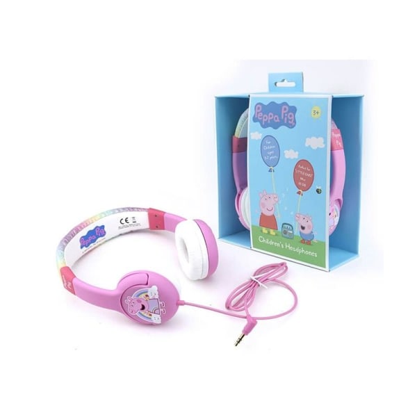 Peppa Pig Hörlur Junior On-Ear 85Db Prinsessan Peppa Rosa