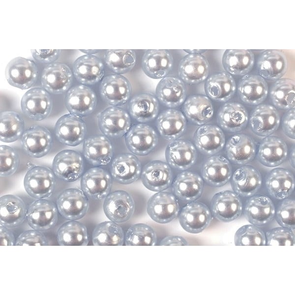 Plastpärlor 3mm 500g, Ljusblå