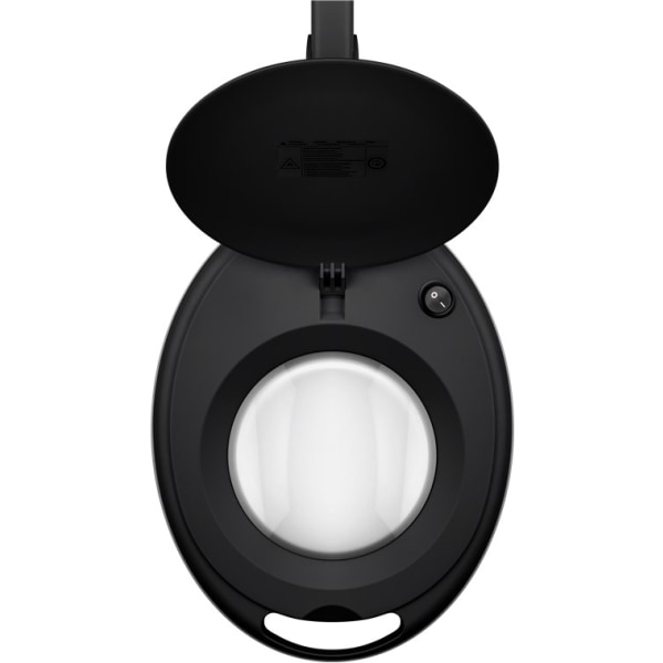 Goobay LED-forstørrelseslampe med klemme, 8 W, sort 650 lm, 127 m