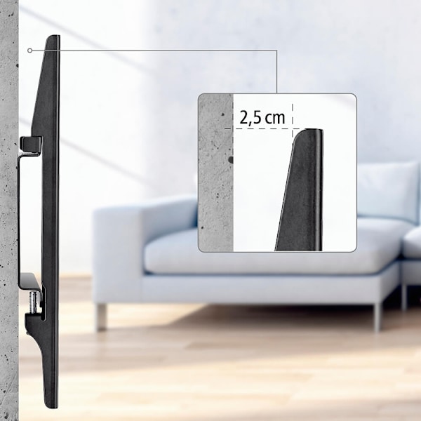 Hama Vægbeslag Fast VESA op til 200x200 46\" Sort