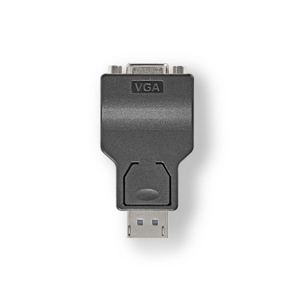 Nedis DisplayPort adapter | DisplayPort Han | VGA Hun | 1080p | Nikkelplateret | Lige | Runde | ABS | ABS | Sort | Box